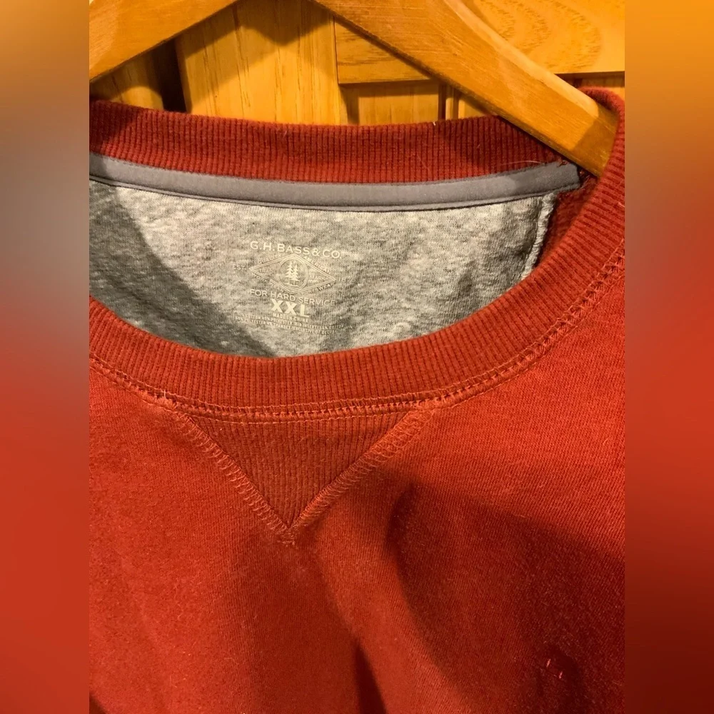 Men's Red Crew Neck Sweater